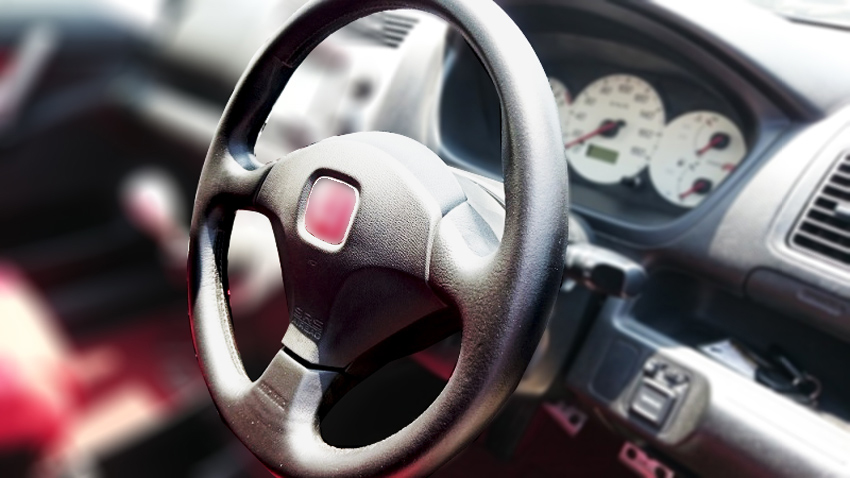 HONDA シビックTYPE Rのステアリング修復事例