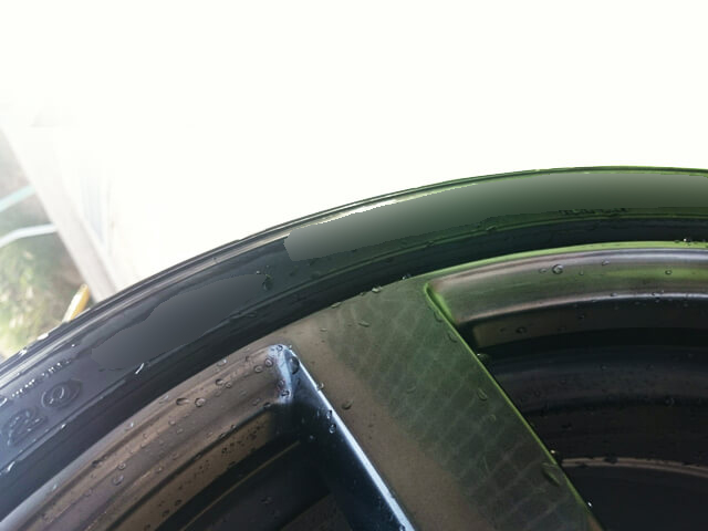 日産 GTR R35純正ハイパーホイールのガリ傷