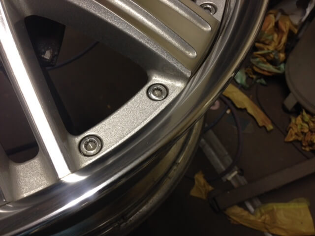 社外アルマイトホイール補修