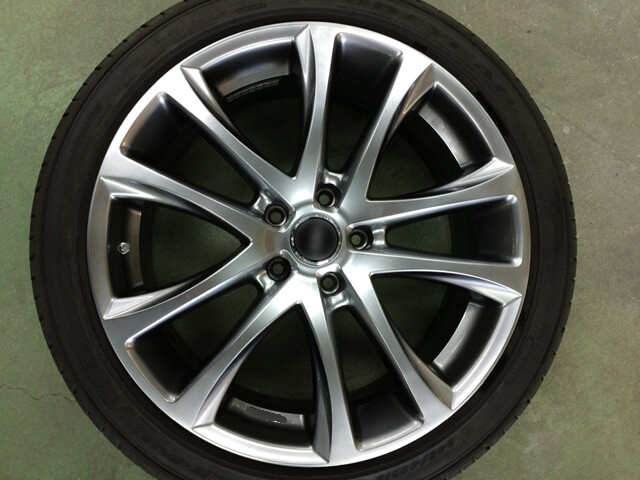 ハイグロスホイール（ハイパーシルバー）補修