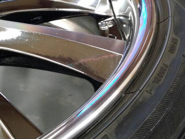 HONDA フィット　アルマイトホイール施工事例