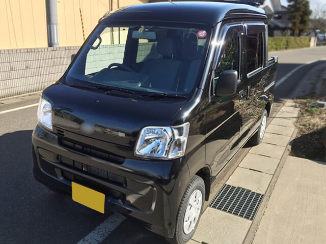 ダイハツ ハイゼットにカーコーティング