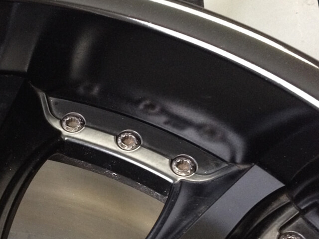 トヨタ アリスト　ガンメタホイールハイパー塗装施工事例