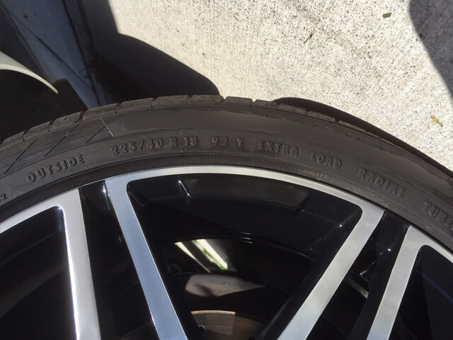 メルセデス・ベンツ C200純正ホイール施工事例