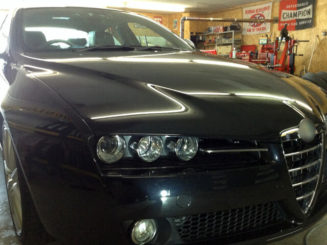 アルファロメオ159をマニキュアコート