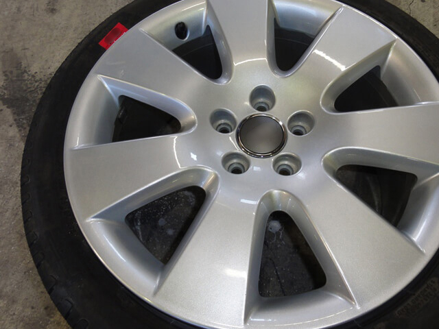 アウディ純正ホイール塗装＆修理施工例