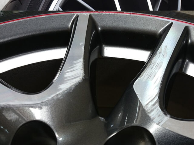 トヨタ ヴィッツRS G’s　純正アルミホイールのポリッシュ風施工例