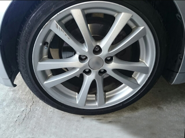 レクサス IS250純正ホイール塗装施工例