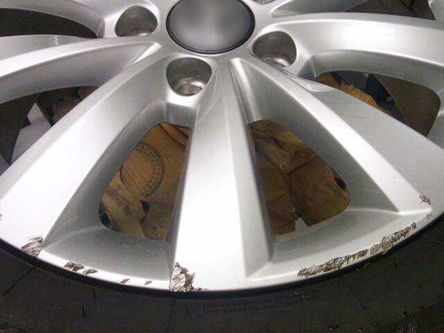 フォルクスワーゲン ビートル純正ホイール塗装施工例