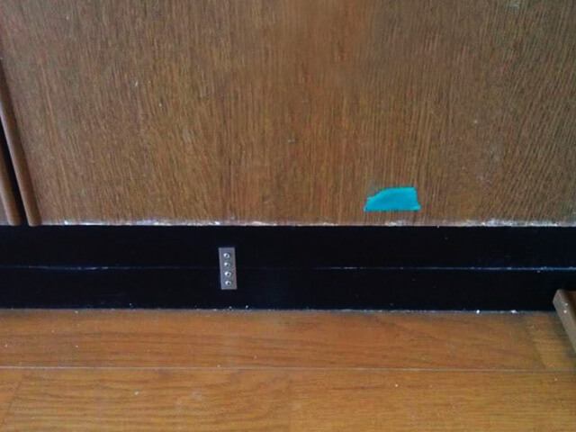 キッチン戸棚の傷修理事例