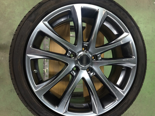 ハイグロスホイール（ハイパーシルバー）補修