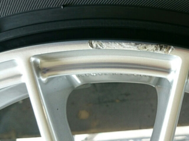 社外シルバーホイール塗装例