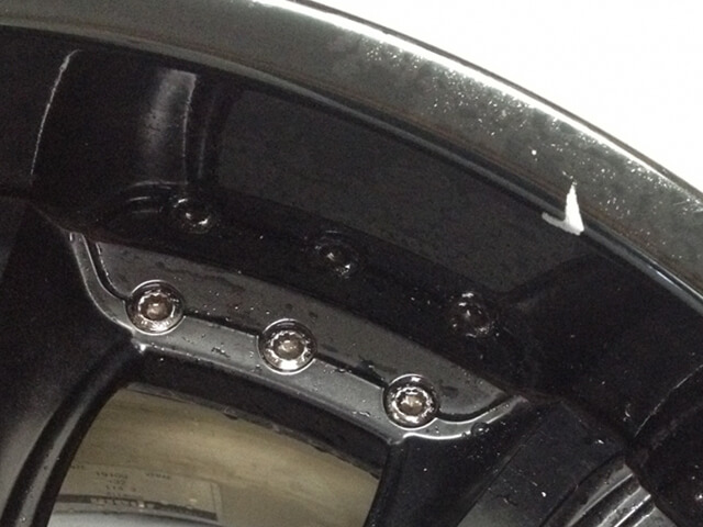 トヨタ アリスト　ガンメタホイールハイパー塗装施工事例