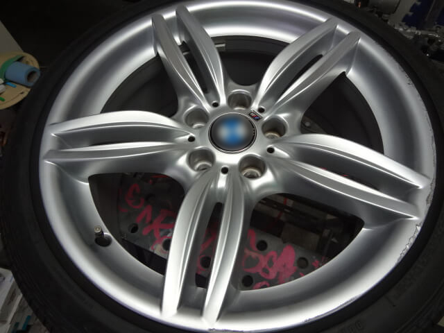 BMW Mスポーツ リム部分キズ、ハイパー塗装事例