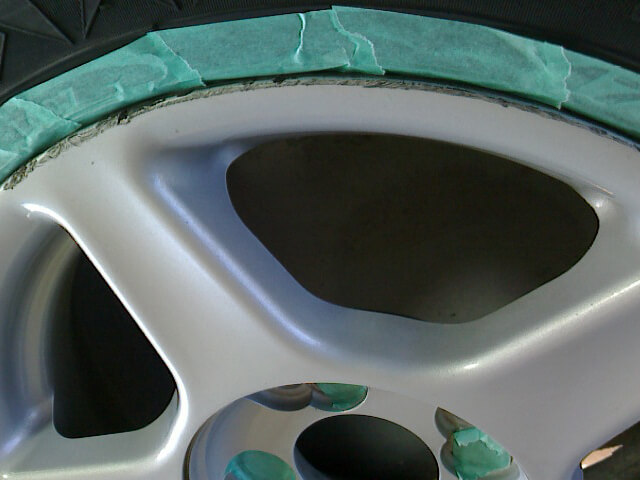 シルバーホイール塗装＆修復例